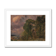 A View at Hampstead with Stormy Weather Framed & Mounted Print