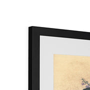 Tree and chrysanthemums Framed & Mounted Print