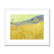 Wheatfield with a reaper Framed & Mounted Print