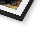 Abstraction; Blue, Yellow and Green Framed & Mounted Print