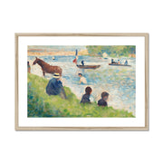 Horse and Boats Framed & Mounted Print