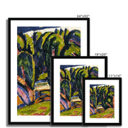 Red Tree Framed & Mounted Print