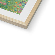 Farm Garden with Sunflowers Framed & Mounted Print