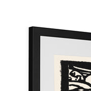 Nude Girl Lying on a Sofa Framed & Mounted Print