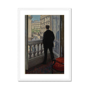 Young Man at His Window Framed & Mounted Print