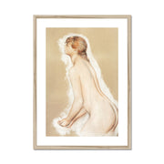 Splashing Figure Framed & Mounted Print