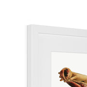 Aesthetic Sandro Botticelli's woman illustration Framed & Mounted Print