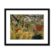 Tiger in a Tropical Storm Framed & Mounted Print