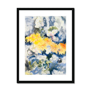 Yellow and Blue Framed & Mounted Print