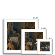 Young Woman Seated at a Virginal Framed & Mounted Print