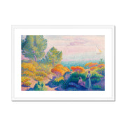 Two Women by the Shore, Mediterranean Framed & Mounted Print