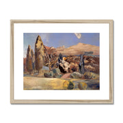 Landscape of the Moon's First Quarter Framed & Mounted Print