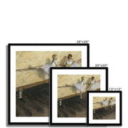 Dancers Practicing at the Barre Framed & Mounted Print