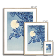 Blossoming Cherry on a Moonlit Night Framed & Mounted Print