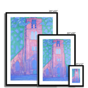 Church tower at Domburg Framed & Mounted Print