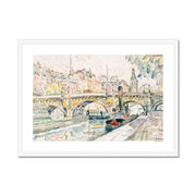 Tugboat at the Pont Neuf, Paris Framed & Mounted Print