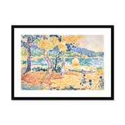 Pines on the Coastline Framed & Mounted Print