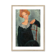 Woman with Red Hair Framed & Mounted Print