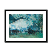 Arrival of the Normandy Train, Gare Saint-Lazare Framed & Mounted Print