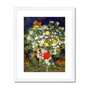 Bouquet of Flowers in a Vase Framed & Mounted Print