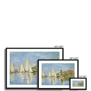 Regattas at Argenteuil Framed & Mounted Print