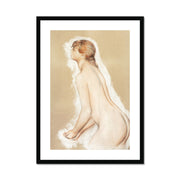Splashing Figure Framed & Mounted Print
