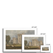 View of Hampton Court, Herefordshire, from the Northwest Framed & Mounted Print