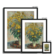 Jerusalem Artichoke Flowers Framed & Mounted Print