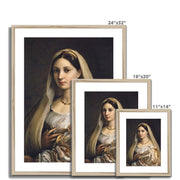 Woman with a veil Framed & Mounted Print