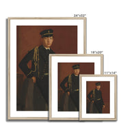Achille De Gas in the Uniform of a Cadet Framed & Mounted Print