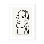 Woman's head Framed & Mounted Print