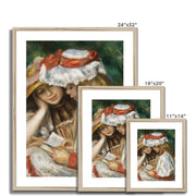 Two Girls Reading Framed & Mounted Print