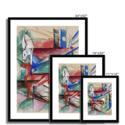 Landscape with Animals Framed & Mounted Print