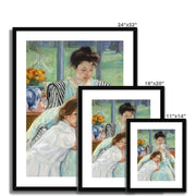Young Mother Sewing Framed & Mounted Print