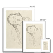 Half-figure of a Young Woman Framed & Mounted Print