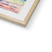 Mountain with Red House Framed & Mounted Print