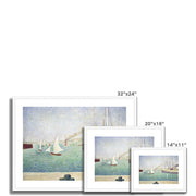 Entrance of The Port of Honfleur Framed & Mounted Print