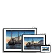 Junks in Inatori Bay, Izu Framed & Mounted Print