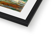 Bridge over a Pond of Water Lilies Framed & Mounted Print