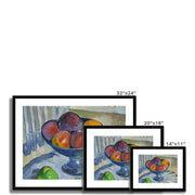 Fruit Dish on a Garden Chair Framed & Mounted Print