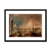 Burning of the Houses of Parliament Framed & Mounted Print