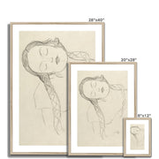 Half-figure of a Young Woman Framed & Mounted Print