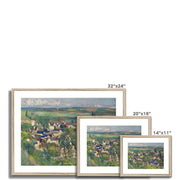 Auvers, Panoramic View Framed & Mounted Print