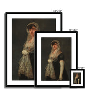 Young Lady Wearing a Mantilla and Basquina Framed & Mounted Print