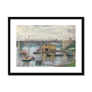 Bridge at Argenteuil on a Gray Day Framed & Mounted Print