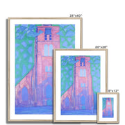 Church tower at Domburg Framed & Mounted Print