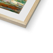 Bridge over a Pond of Water Lilies Framed & Mounted Print