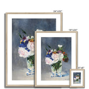 Flowers in a Crystal Vase Framed & Mounted Print