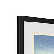 Five Seagulls Above Turbulent Sea Framed & Mounted Print