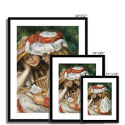 Two Girls Reading Framed & Mounted Print
